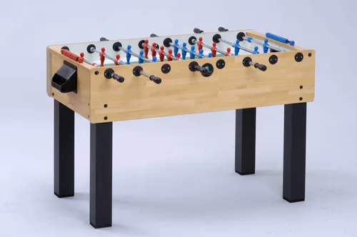 Garlando Tischfußball Kickertisch "F-200" - Ahorn - Kicker Tisch mit kindersicherem Design! Der Garlando F-200 bietet robuste Qualität, teleskopische Stangen und Kugellager für hohen Spielkomfort und Sicherheit, ideal für Schulen und Kindergärten.