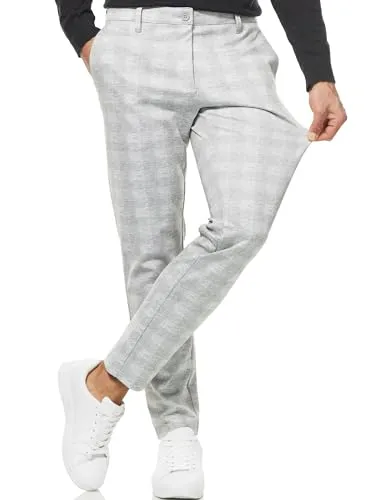 Indicode Anzughose Rodekro grau 32/30 - Wanderhosen in Slim Fit, aus hochwertigem Viskose-Polyamid-Mix für optimalen Tragekomfort und Bewegungsfreiheit.