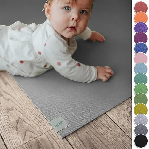 Sanosoft® Krabbelmatte 60cm x 140cm - Made in Germany - Babydecken aus hochwertigem, abwaschbarem Material mit Öko-Tex Zertifikat. Ideal für drinnen und draußen, formstabil und perfekt für die gesunde Entwicklung Ihres Kindes.