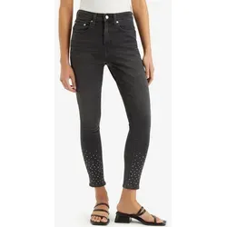 Levi's Jeans "721" - Anthrazit Skinny Fit W30/L30 - Jeans in High Waist und 7/8-Länge, ideal für einen trendigen Look. Enganliegend mit 5-Pocket-Design und hochwertigem Leder-Patch.