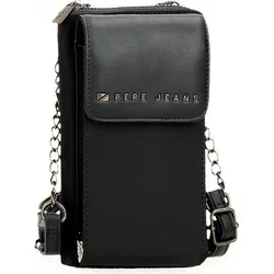 Pepe Jeans Unisex 7925331 Morgan Handy-Brieftasche-Bandolier schwarz - Stylische Umhängetasche in Schwarz aus Polyester mit Handyhalterung, ideal für den Alltag. Mit verstellbarem Schulterriemen und mehreren Fächern für Karten und Münzen.