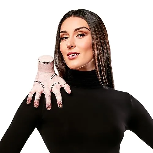 Rubie's Wednesday Addams Box Gebrochen Mano Halloween Kostüm - Offiziell lizenziertes Rubie's Produkt, getestet nach europäischen Standards. Robuste Konstruktion, ideal für Halloween-Feiern oder Kostümpartys.