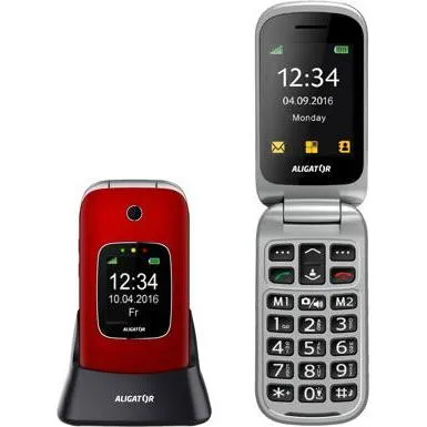 Aligator V650 Klapphandy - Handys ohne Vertrag - Ideal für Senioren, mit einfacher Bedienung, 1,3 MP Kamera und 1000 mAh Akku für lange Nutzung.