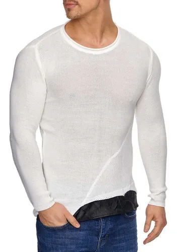 Tazzio Rundhalspullover 16494 Strickpullover mit asymmetrischem Schnitt