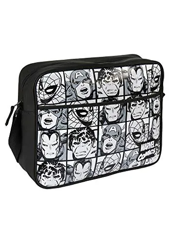 CERDÁ LIFE'S LITTLE MOMENTS Bolso Bandolera Avengers, Mochila para Niñas, Negro (Negro), 11x30x36 cm (W x H x L)