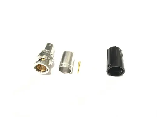Neutrik NBLC75BVZ17 BNC 75Ohm Crimp Löt Stecker Kabelstecker 10,4mm Kabel +Kappe