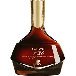 Carlos I 1520 Brandy de Jerez Gran Reserva - Weinbrände mit intensiven Holzaromen und feinen würzigen Noten, gereift in alten Sherry-Fässern für ein einzigartig weiches Geschmackserlebnis.