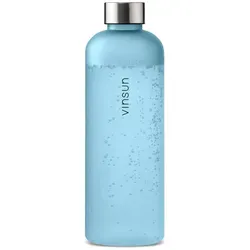 Vinsun Trinkflasche 1,5L - Auslaufsicher und BPA-frei - Trinkflasche aus Tritan Kunststoff, bruchsicher und geschmacksneutral, perfekt für unterwegs und kohlensäuregeeignet.