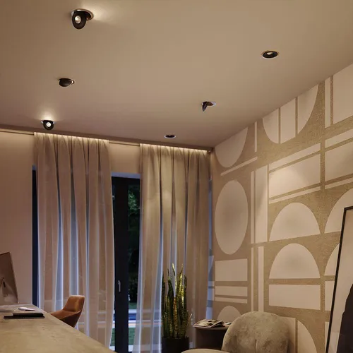 s.luce LED Einbaustrahler Santa Neo, Gold, Rund, 13.8 cm - Elegante LED Einbauleuchte für Innenräume: Der Santa Neo vereint modernes Design mit hoher Lichtqualität und Flexibilität. Ideal für Wohnräume und Büros, bietet er anpassbares Licht und eine Lebensdauer von bis zu 25.000 Stunden.