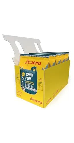 JOSERA Sensi Plus Trockenfutter für Hunde, 4,5 Kg - Hundefutter - JOSERA Sensi Plus ist die ideale Schonkost für empfindliche Hunde mit leicht verdaulichen Zutaten wie Entenfleisch und Reis, die eine gesunde Haut und ein schönes Fell fördern.
