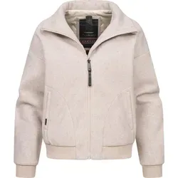 Ragwear Outdoorjacke Toscia angesagte oversized Übergangsjacke in Woll-Optik braun XL (42)