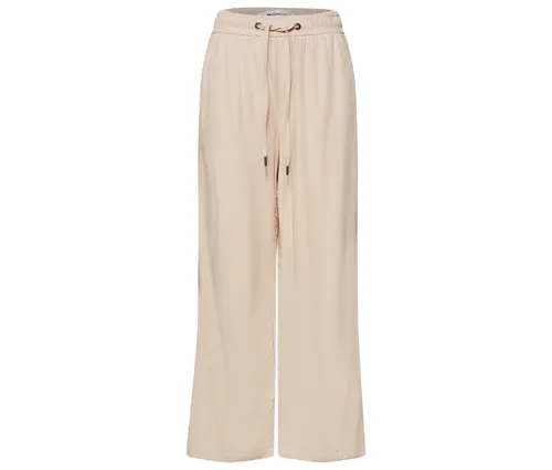 Street One Wide Leg Hose Cobble Stone in Größe 46 - Coole Stoffhose im Loose Fit mit weit geschnittenen Beinen. Ideal für lässige Looks, bietet sie hohen Tragekomfort und eine modische Silhouette.