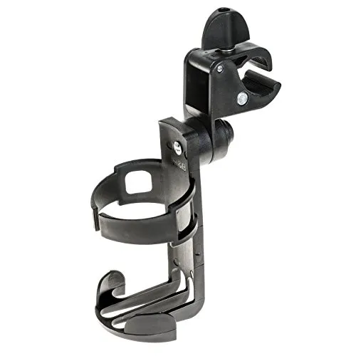 qeedo Quick Cup Holder - Universeller Getränkehalter für Campingstuhl & mehr - Sonstiges Zubehör für Gartenmöbel, 12-fach verstellbar für optimale Anpassung an verschiedene Rohrdurchmesser, ideal für Campingstühle, Kinderwagen und mehr.
