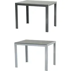 Gardissimo FIRE SOUL Nonwood Alu-Gartentisch 100x70cm - Gartentisch in anthrazit, wetterfest und UV-beständig, mit robustem Alu-Gestell und pflegeleichter Nonwood-Platte – ideal für jeden Garten.