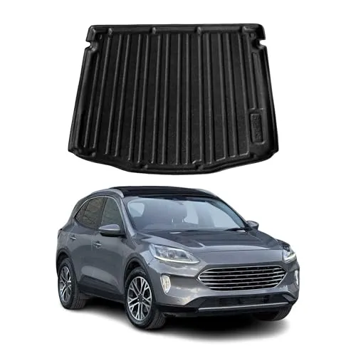 OMAC Kofferraummatte für Ford Kuga 2019-2025 - Automatten - Wasserdicht, rutschfest und geruchlos für optimalen Schutz und einfache Reinigung im Kofferraum.