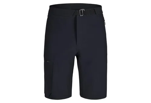 Odlo Trekkinghose Ascent Short - Leichte Wanderhose für ausgezeichnete Bewegungsfreiheit, ideal für Outdoor-Aktivitäten. Hergestellt aus 50% recyceltem Polyamid, Größe 50, in elegantem Schwarz.