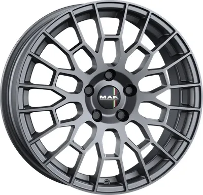 ALUFELGE MAK APX für Fiat Abarth Grande Punto 7.5x18 - Hochwertige 18 Zoll Felge in GLOSS GUN METALLIC für sportliches Design und optimale Passform, ideal für Fiat Abarth-Fans.