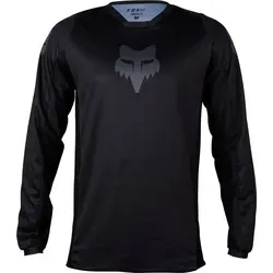 FOX 180 Blackout 2023 Motocross Jersey – Schwarz, Größe M für Männer - Motocross-Jersey aus feuchtigkeitsableitendem Gewebe, bietet optimalen Tragekomfort und Atmungsaktivität durch Mesh-Lüftungspanels.