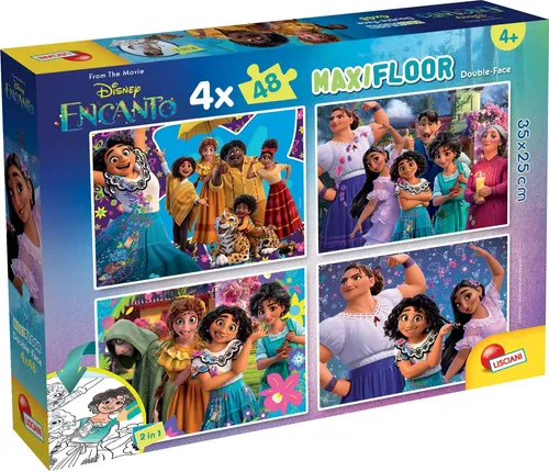 Puzzle podogowe dwustronne Maxi Floor 4x48el Disney Encanto 98170 LISCIAN