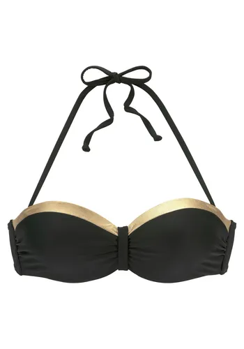 LASCANA Bügel-Bandeau-Bikini-Top Elodie - Neckholder-Bikini mit abnehmbarem Träger, aus umweltfreundlichem Recycling-Polyamid für nachhaltigen Komfort und Stil.