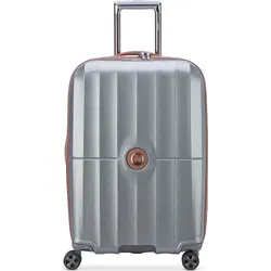 Delsey Paris Carrousel 4-Rollen Trolley platin 002087820-11 - Koffer mit 4 Rollen für müheloses Manövrieren, ideal für Reisen und stylisch in Platin.