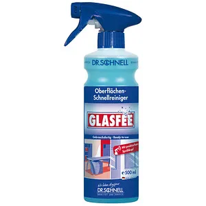 Dr. Schnell GLASFEE Glasreiniger 0,5 l - Haushaltsreinigungsmittel für streifenfreie Sauberkeit auf Glasflächen. Der pH-neutrale Glasreiniger entfernt effektiv Schmutz und Fingerabdrücke für strahlenden Glanz.