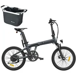 ADO EBike Air 20S Faltbares EBike,Pedelec E-Faltrad,E-Fahrrad,250W(Stoßdämpfende Version),20 Zoll,18kg Smart APP - Grau