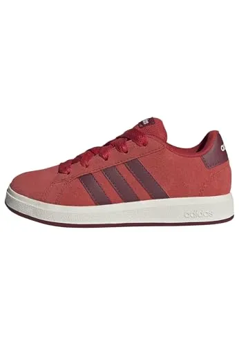 Adidas Unisex Kinder Grand Court 00s Schuhe - Stylische Sneakers für Kinder mit regulärer Passform, aus Wildleder und Gummiaußensohle, ideal für den Alltag und umweltfreundlich durch recycelte Materialien.