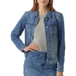 Vero Moda Jeansjacke VMZORICA LS DENIM JACKET MIX NOOS - Modische Jeansjacke mit leichten Destroyed Effekten, ideal für lässige Outfits und perfekt kombinierbar für jeden Anlass.