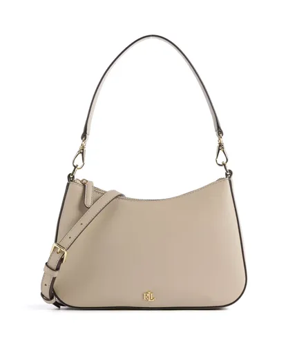 Lauren Ralph Lauren Danni 26 Schultertasche - Damen | Beige 431-883768-029 - Elegante Schultertasche aus hochwertigem Saffiano-Rindsleder mit stilvollem Design, ideal für den täglichen Gebrauch und vielseitig kombinierbar. Perfekt für modebewusste Frauen!  