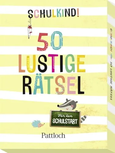 Schulkind! 50 lustige Rätsel für den Schulstart: Rätsel in Kartenformat für Grundschüler ab 6 Jahren (Mädchen und Jungen) (Kleine Geschenke zur Einschulung & für die Schultüte)