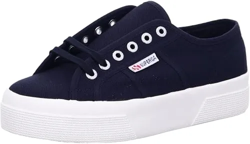 Superga Unisex 2740 Platform Oxford-Schuh, Navy-FAVORIO, 41 EU - Damen-Sneaker mit trendiger Plattformsohle, perfekt für einen lässigen Look und optimalen Tragekomfort.