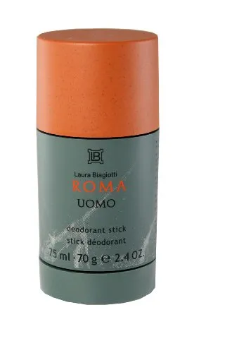 Laura Biagiotti Roma Uomo Deodorant Stick 75 ml - Holzig-orientalischer Duft, 75 ml Deodorant Stick für langanhaltende Frische und ein edles Dufterlebnis.