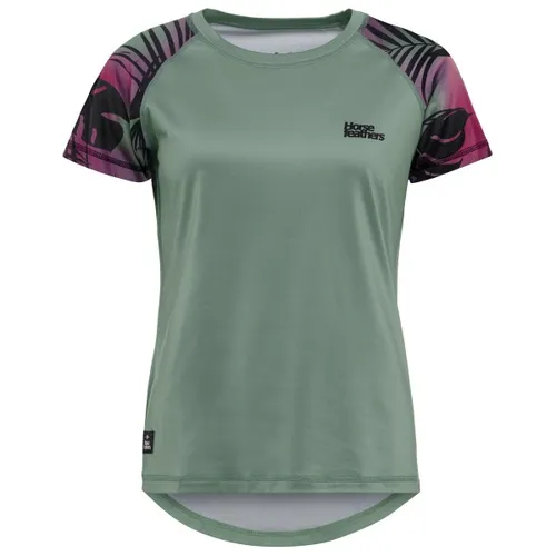 Horsefeathers Damen Deco T-Shirt (Größe M, grün) - Stylisches Mountainbike-Shirt aus atmungsaktivem, schnell trocknendem Material, ideal für aktive Fahrerinnen, die Komfort und Freiheit schätzen.