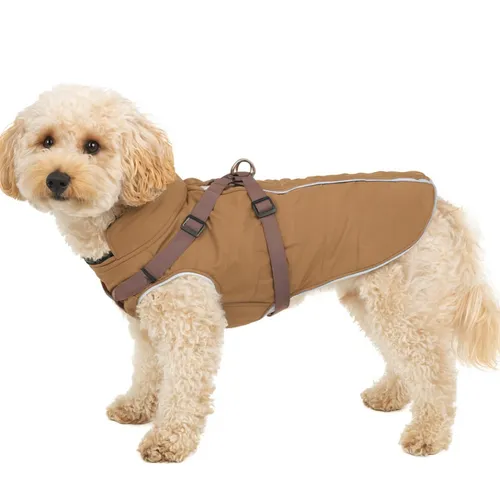 Nobby Hundemantel Sobak 2 in 1 - Caramel - Praktischer 2 in 1 Hundemantel in elegantem Caramel, schützt vor Kälte und Nässe, ideal für Spaziergänge bei jedem Wetter.