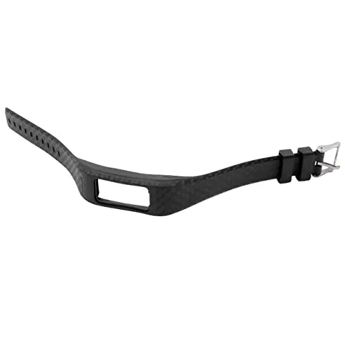 vhbw Ersatz Armband kompatibel mit Garmin Vivofit 1, 2 Fitnessuhr, Smartwatch - 17,5-22,5 cm Karo-Muster Silikon schwarz