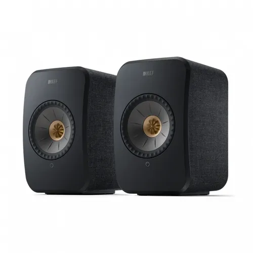 KEF LSX II Schwarz SP4041BA - Premium Lautsprecher - Heimkino Lautsprecher mit Uni-Q-Treiber für klaren, detailreichen Klang. Ideal für Homeoffice und Fernsehen dank HDMI-Anschluss und kabellosem Streaming über WLAN, Bluetooth, Apple AirPlay 2 und Google Chromecast.