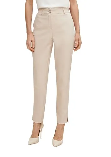 comma Damen Hose 60.2.61.18.180.2110878 - Damen-Hosen mit mittelhohem Bund und Slim Fit, aus weichem Baumwollmix für hohen Tragekomfort, ideal für elegante Outfits