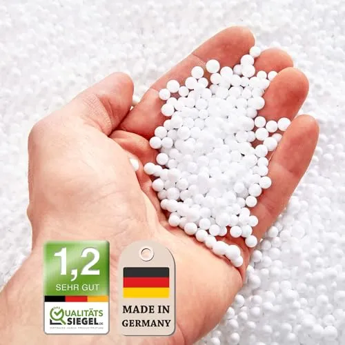 Bonvivre Premium EPS Perlen Styropor-Kügelchen 150 Liter - Sitzsackfüllungen: Hochwertige, geruchlose Mikroperlen für optimalen Sitzkomfort und ergonomische Unterstützung – ideal für Sitzsäcke, Stillkissen und mehr.