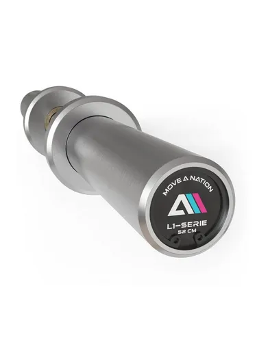 ATLETICA L1 Olympia Hantelstange 52 cm - Studioqualität - Hantelstangen für effektives Training mit 190.000 PSI Zugfestigkeit, verchromt und hochbelastbar. Ideal für starke Athleten und vielseitig kompatibel.