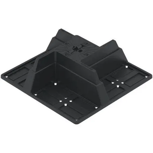OBO Bettermann Universal-Standfuss (5403393) - Robuster Universal-Standfuss für Pfosten, ideal für stabile Montagen und vielseitige Einsatzmöglichkeiten.