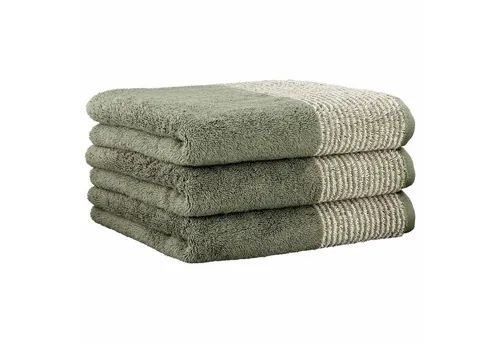 CAWÖ Handtuch 3er Pack - Luxury Home, C Two-Tone, 50x100cm - Handtücher aus der Luxury Home Kollektion, extraflauschige Walkfrottier-Qualität, hautfreundlich und ideal für jeden Haushalt. Pflegeleicht und trocknergeeignet.