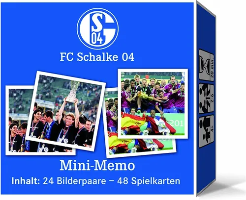 Teepe Verlag 22596930 - Schalke 04 Mini-Memo Spiel Gesellschaftsspiel Fußball