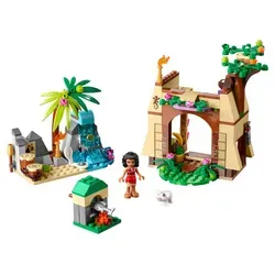 LEGO® Disney Princess™ Vaianas Abenteuerinsel 41149 - Lego Set für Kinder von 5-12 Jahren, enthält Vaiana und ihr Schwein Pua, mit geheimen Funktionen und Zubehör für kreative Abenteuer auf der tropischen Insel.