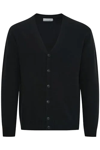 CASUAL FRIDAY CFKarl Herren Strickjacke - V-Ausschnitt Cardigan aus Lammwolle - Strickjacke für Herren aus 80% Lammwolle, perfekt für stilvolle Lagenlooks und angenehme Wärme in Dark Navy.