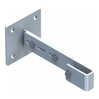 ZARGES Wandhalter verstellbar 275 - 375 mm Edelstahl - Maueranker, verstellbar von 275 bis 375 mm, ideal für flexible Montagen und stabilen Halt.
