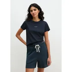 Marc O'Polo Pyjamaoberteil Mix N Match Cotton Top SS blau M (38) - Bequemes Pyjamaoberteil aus 100% Baumwolle, ideal für entspannte Nächte. Der Rundhalsausschnitt und die kurzen Ärmel sorgen für angenehmen Tragekomfort.