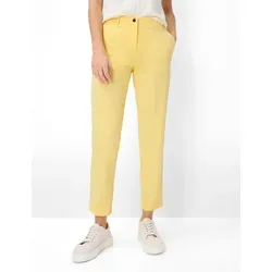 Brax Damen Chino Style MARON S BUTTERCUP, hellgelb, Gr. 48K - Leichte Chino im Regular Fit, ideal für den Sommer und vielseitig kombinierbar.