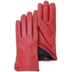 Lederhandschuhe PEARLWOOD, Damen, Gr. 7, rot - Hochwertige Damenhandschuhe aus Schafsleder, wasser- und windabweisend mit atmungsaktivem Innenfutter. Ideal für die kalte Jahreszeit und bequem durch Seitenschlitze für einfaches Anziehen.