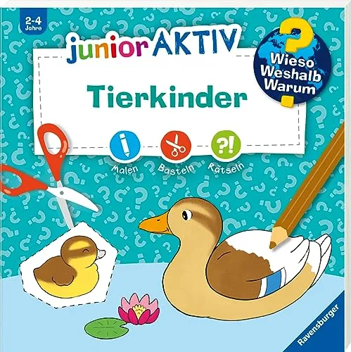 Wieso? Weshalb? Warum? junior AKTIV - Tierkinder (Malen, basteln, rätseln ab 2 Jahre)